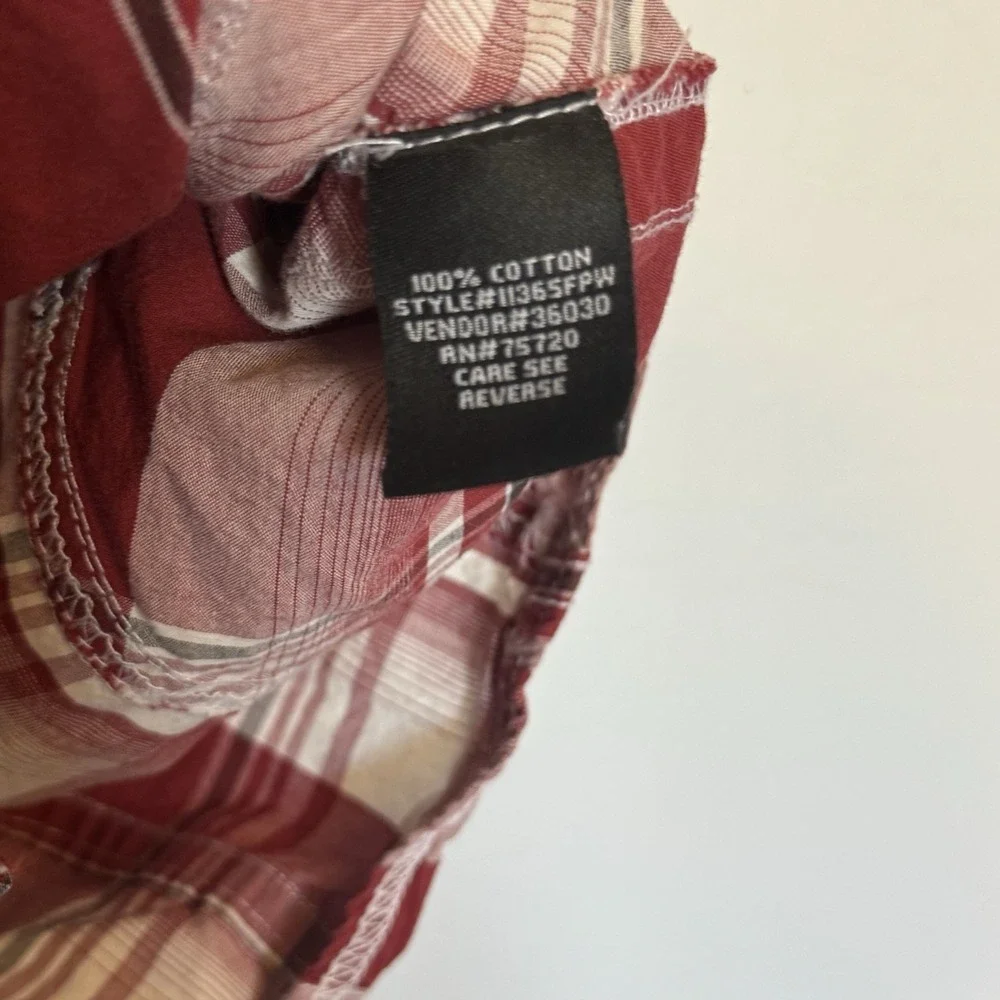 BKE Buckle Pearl SnapShirt Men's Sz M Standard Fit Long Sleeve Multi Color Plaid - Picture 8 of 9